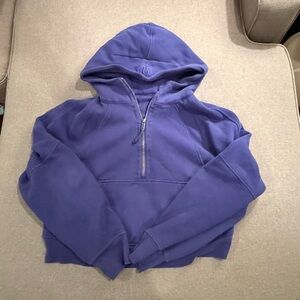 Lululemon Purple Scuba Oversized Half-Zip Hoodie M/L